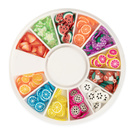 3D Fimo Nagelverzierungen – Früchte-Mix, 12 Muster