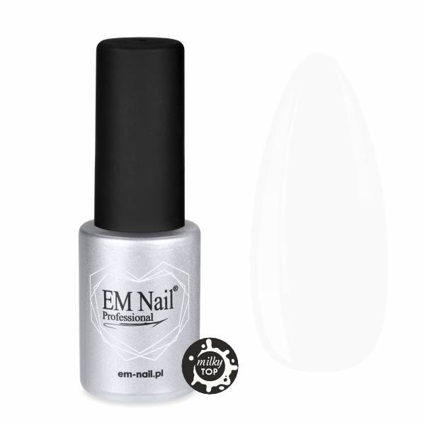 Milky Top No Wipe 6ml EM Nail