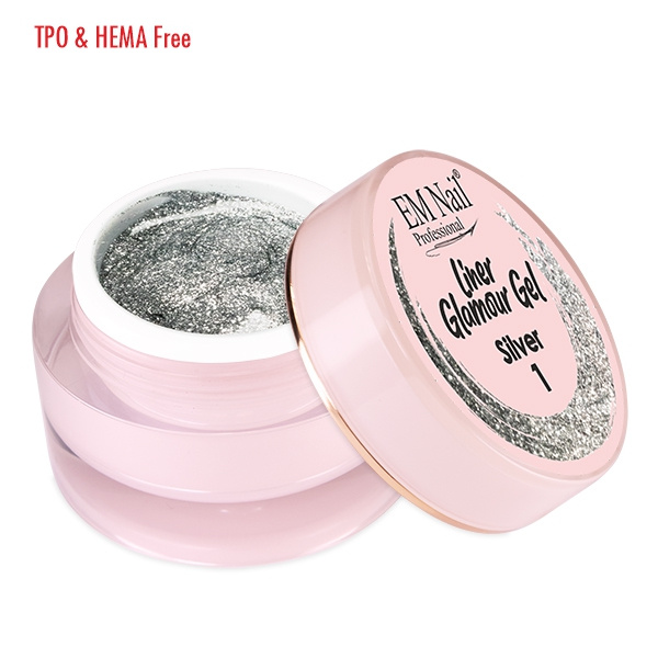 Liner Glamour Gel Silver 1