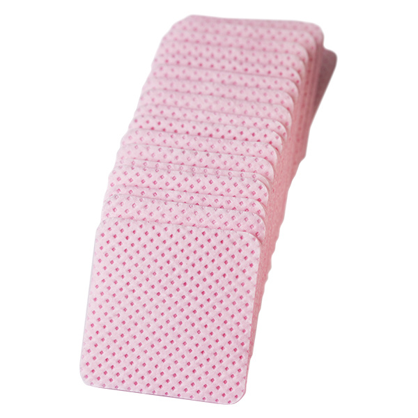 Rosa fusselfreie quadratische Wattepads, 200 Stück – für EM Nail Maniküre-Styling