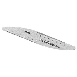 Pilniki do paznokci Fala z miarką 100/180 EM Nail Professional 