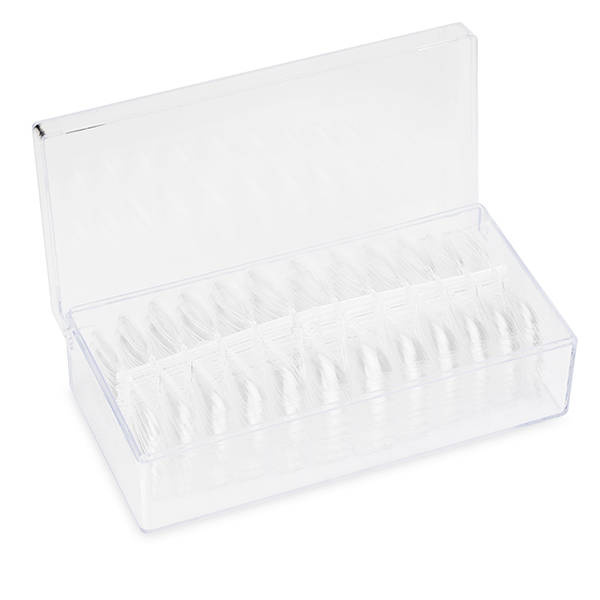 LUXURY Tipsy tunelowe stiletto / szpic Clear 504 szt