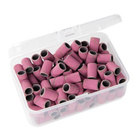 Pediküre Kappen pink Körnung 180, 100 Stk