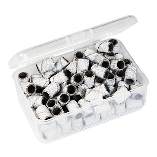 Pediküre Kappen weiß Körnung 150, 100 Stk