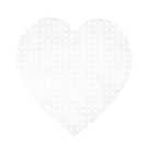 Weiße fusselfreie Vlies-Herz-Pads 200 Stück