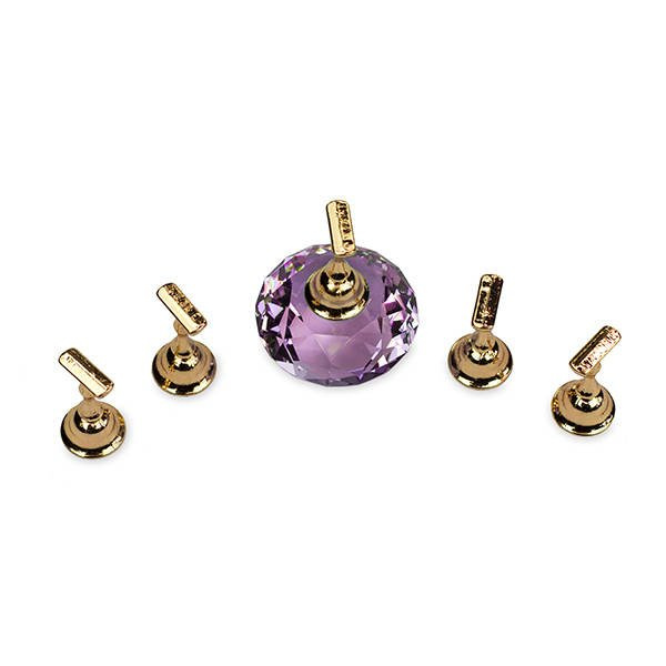 Magnetyczny holder do zdobień różowy - komplet