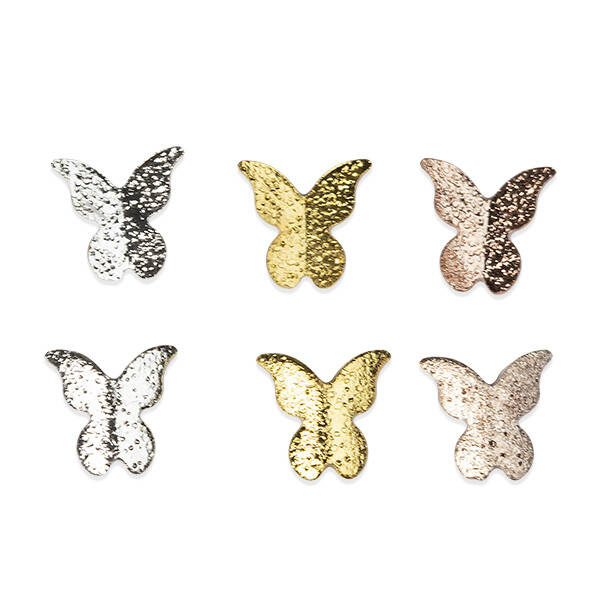 Biżuteria 3D w pojemniczku kolorowe motylki