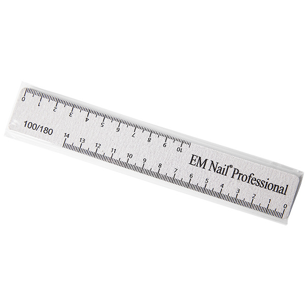 Nagel-Feilen 100/180 XXL mit Maßskala EM Nail Professional