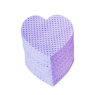 Violette fusselfreie Vlies-Herz-Pads 200 Stück