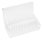 LUXURY Tipsy tunelowe stiletto / szpic Clear 504 szt