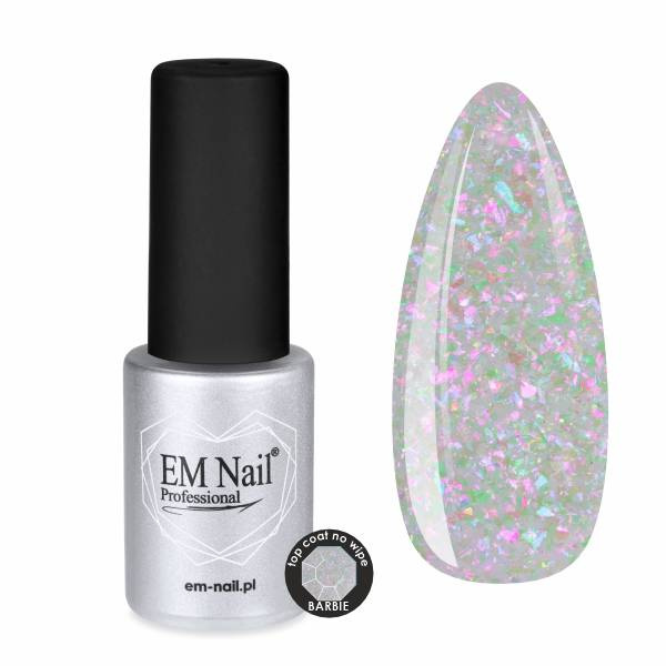 Top Coat No Wipe Barbie 6ml EM Nail