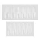 LUXURY Tipsy tunelowe stiletto / szpic Clear 504 szt