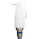 Mittlerer Keramik-Fräser zur Entfernung von Gelmasse - Kegelform