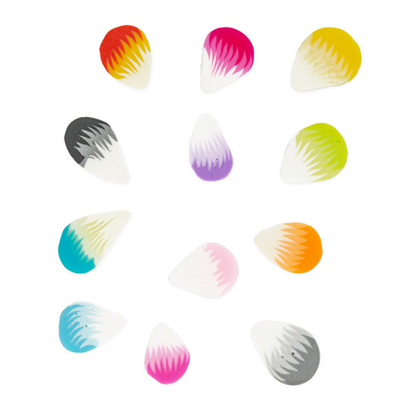 Ozdoby do paznokci 3D Fimo – Płatki Kwiatów, Mix Kolorów