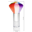 Kolorowy pędzelek  do pyłu z cyrkoniami 