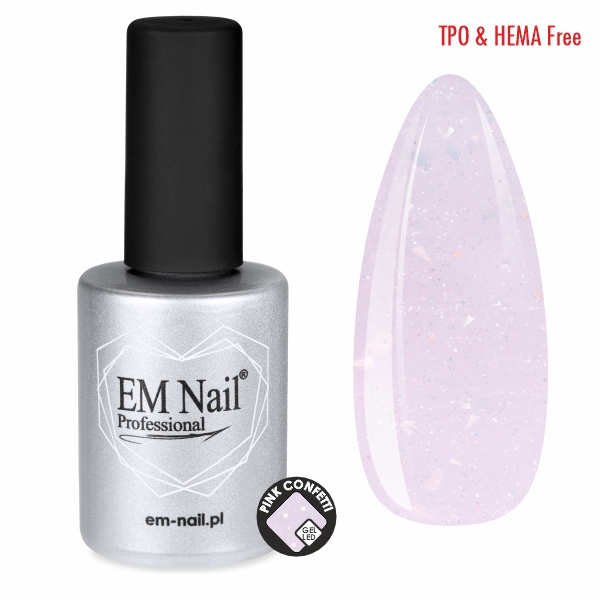 UV/LED Pink Confetti 15ml