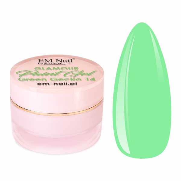Paint Gel Glamour Green Gecko 14