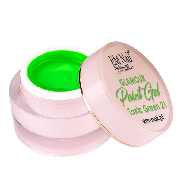 Paint Gel Glamour Toxic Green 21