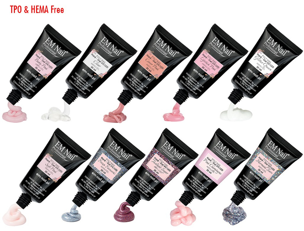 Pakiet Poly Nail Hard Gel akrylożele 2+1