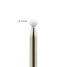 Feiner Stein Nagelhautfräser weiß - Kugel 3mm