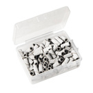 Mini Pediküre Kappen weiß, Körnung 240, 100 Stk