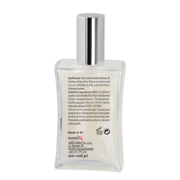 Glitter Body Oil Silver 100 ml