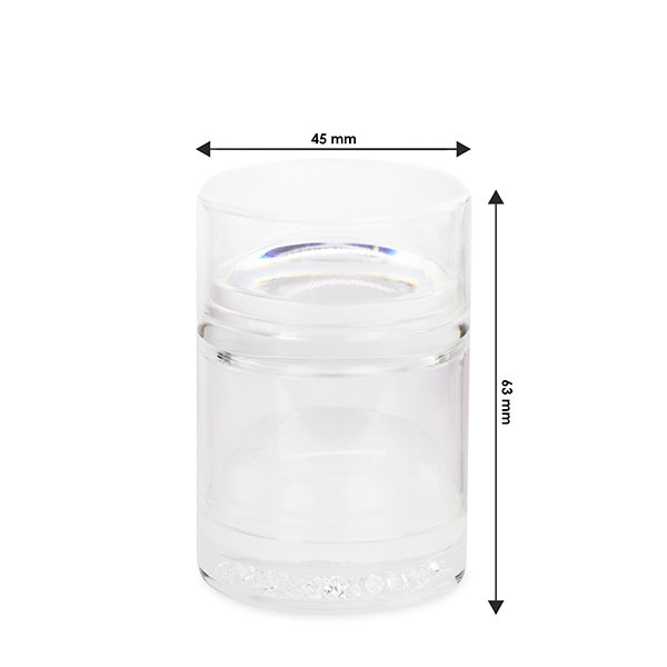 Stempel żelowo - silikonowy XXL do paznokci