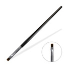 Pędzelek do żelu nr 6 - prosty, czarny