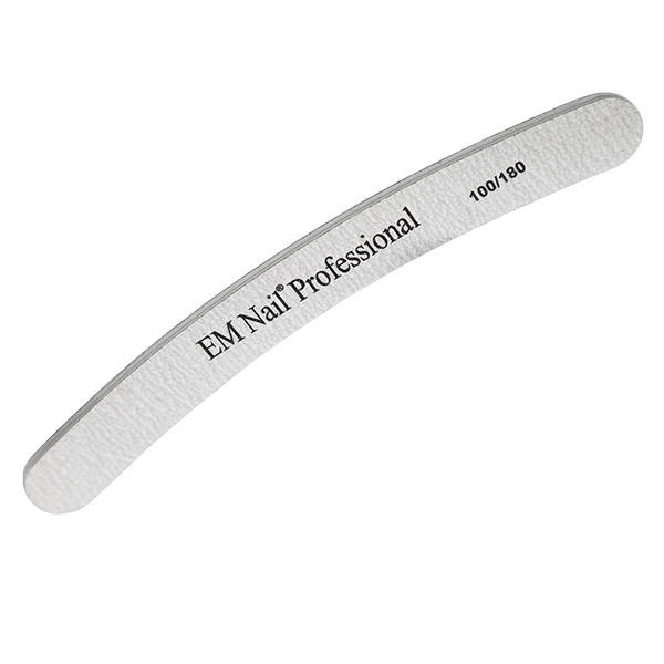 Nagelfeile grau gebogen 100/180 Premium