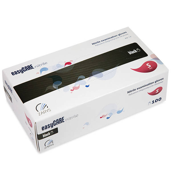 Rękawiczki nitrylowe bezpudrowe czarne S