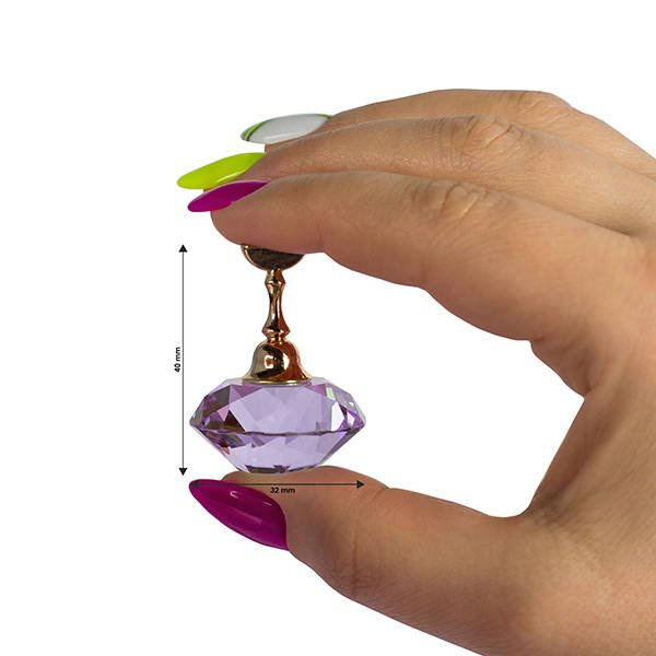 Magnetyczny holder do zdobień różowy - komplet