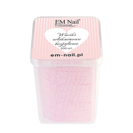 Rosa Vlies-Wattepads in Herzform, 200 Stück – für Nagelstyling, EM Nail
