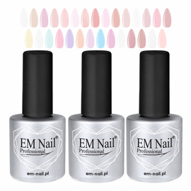 Base Set - Power Base, Power Base Color i Fiber Base EM Nail Professional 15ml