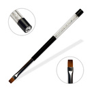 Gelpinsel Nr. 6 – gerade, schwarz, mit Kristallen