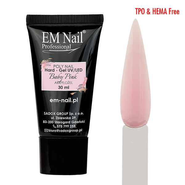 Poly Nail Hard - Gel Baby Pink 30ml