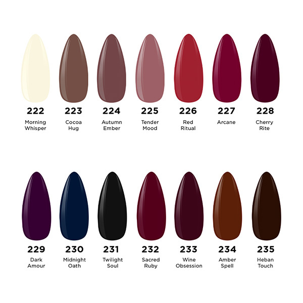 Pakiet 14 hybryd z serii Premium Cozy Rituals – Falling for You EM Nail