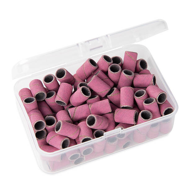 Pediküre Kappen pink Körnung 180, 100 Stk