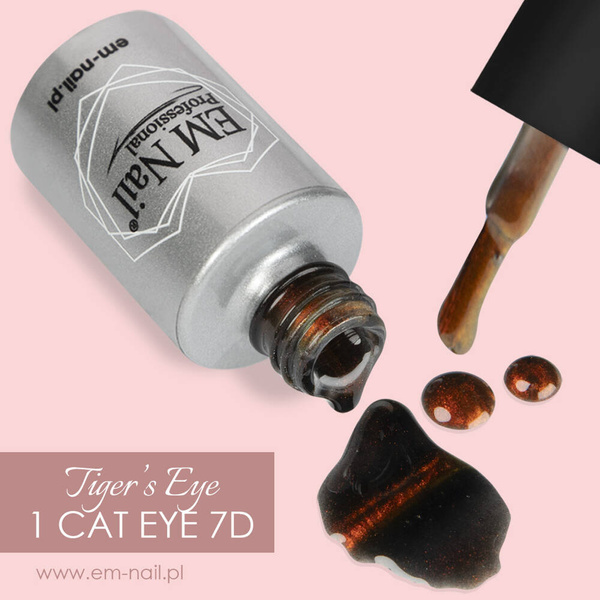 Gel Polish Cat Eye 7D Tiger’s Eye 1