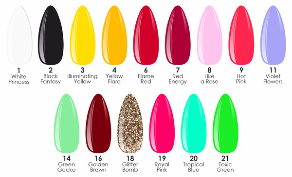 5x Glamour Paint Gel