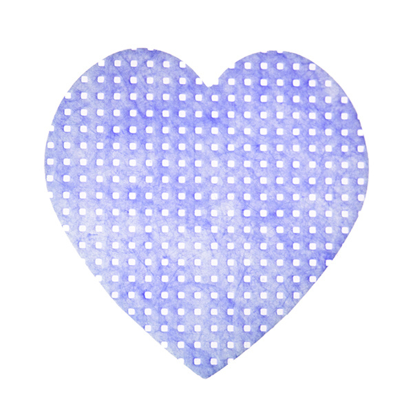 Waciki włókninowe bezpyłowe fioletowe serca 200 szt.