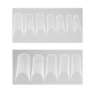 LUXURY Tipsy tunelowe proste clear 504 szt