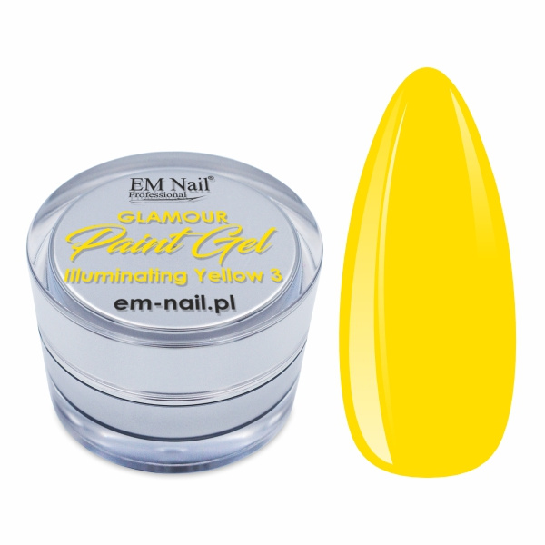 Paint Gel Glamour Illuminating Yellow 3