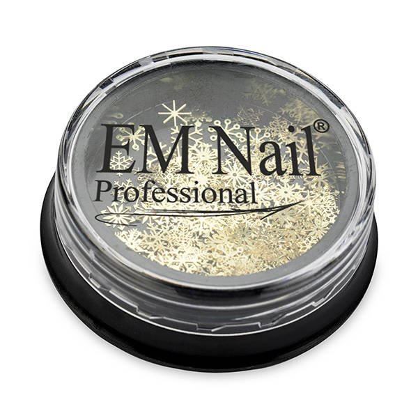 Śnieżynki złote metalowe