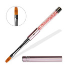 Ombre-Pinsel Nr. 6 – Roségold, mit Kristallen, EM Nail