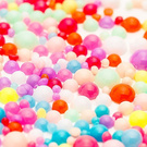 Ozdoby kolorowe w karuzelce różne rozmiary