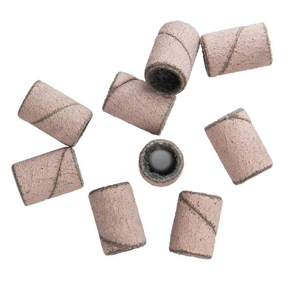 Nakładki walcowe pudrowy róż gradacja 240, 100 szt