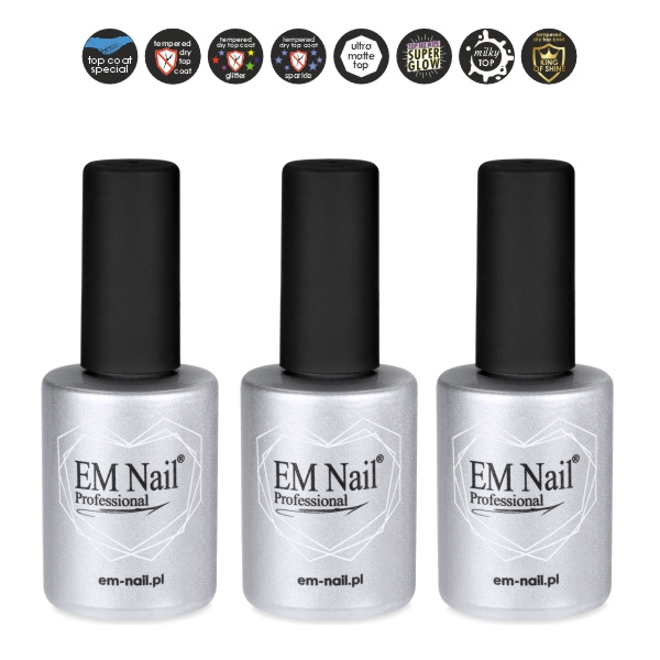 EM Nail Set 3x Top 15 ml