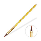 Acrylpinsel Nr. 8 - flach, gelb