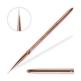 Pędzelek do zdobień 10 mm, metalowy, rosegold, EM Nail