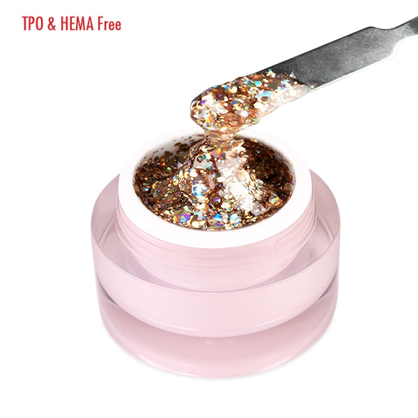 Premium Glitter Art Gel Dripping In Gold 3